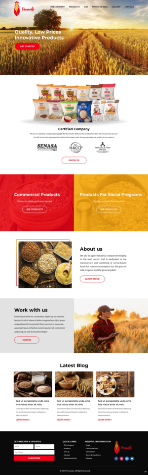 Web Design by pb for Peruanita Eirl | Design: #26695623