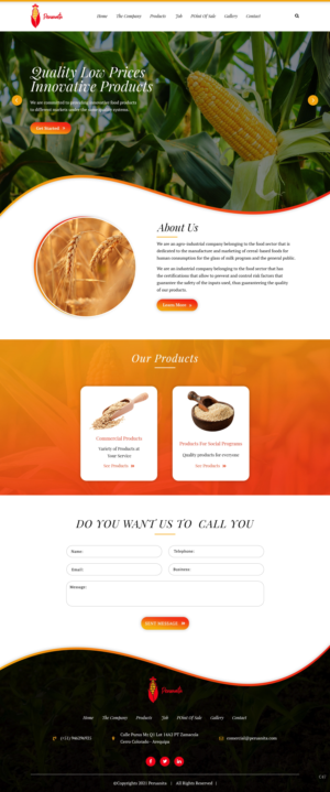 Web-Design von pb für Peruanita Eirl | Design: #26695627