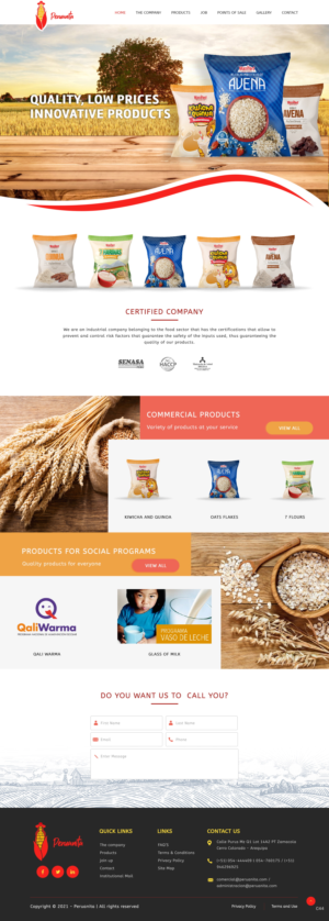 Web-Design von pb für Peruanita Eirl | Design: #26695631