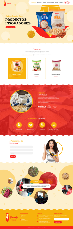 Web Design by rightway for Peruanita Eirl | Design: #26784350