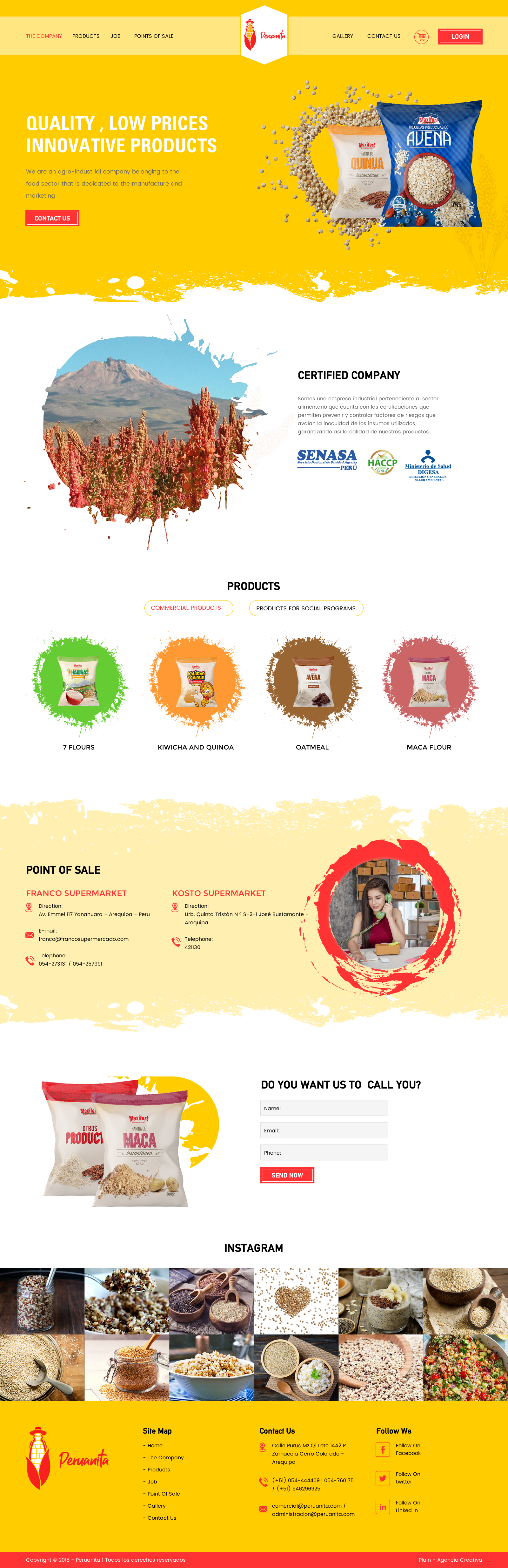 Web Design by rightway for Peruanita Eirl | Design #26784352