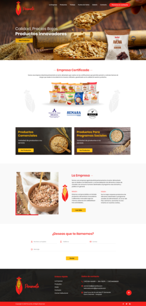 Web Design by Ved Web Services for Peruanita Eirl | Design #26696298