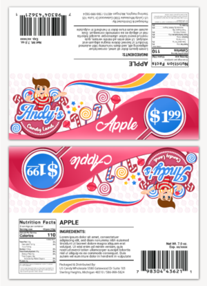 Andy's Candy Land Package Design | Diseño de Empaque por anico