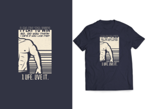 Showing others what I feel inside. You only have one life so live it . | Design de T-shirt par Luniere Designs