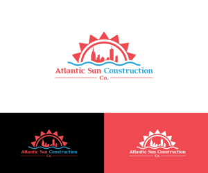 Atlantic Sun Construction Co. | Logo Design by Art Lancer