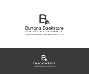 Burton's Bookstore  43 Front Street Greenport NY | Logo Design by makerlogoz