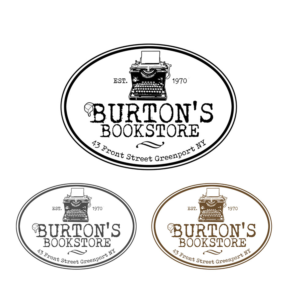 Burton's Bookstore  43 Front Street Greenport NY | Logo Design by NILDesigns