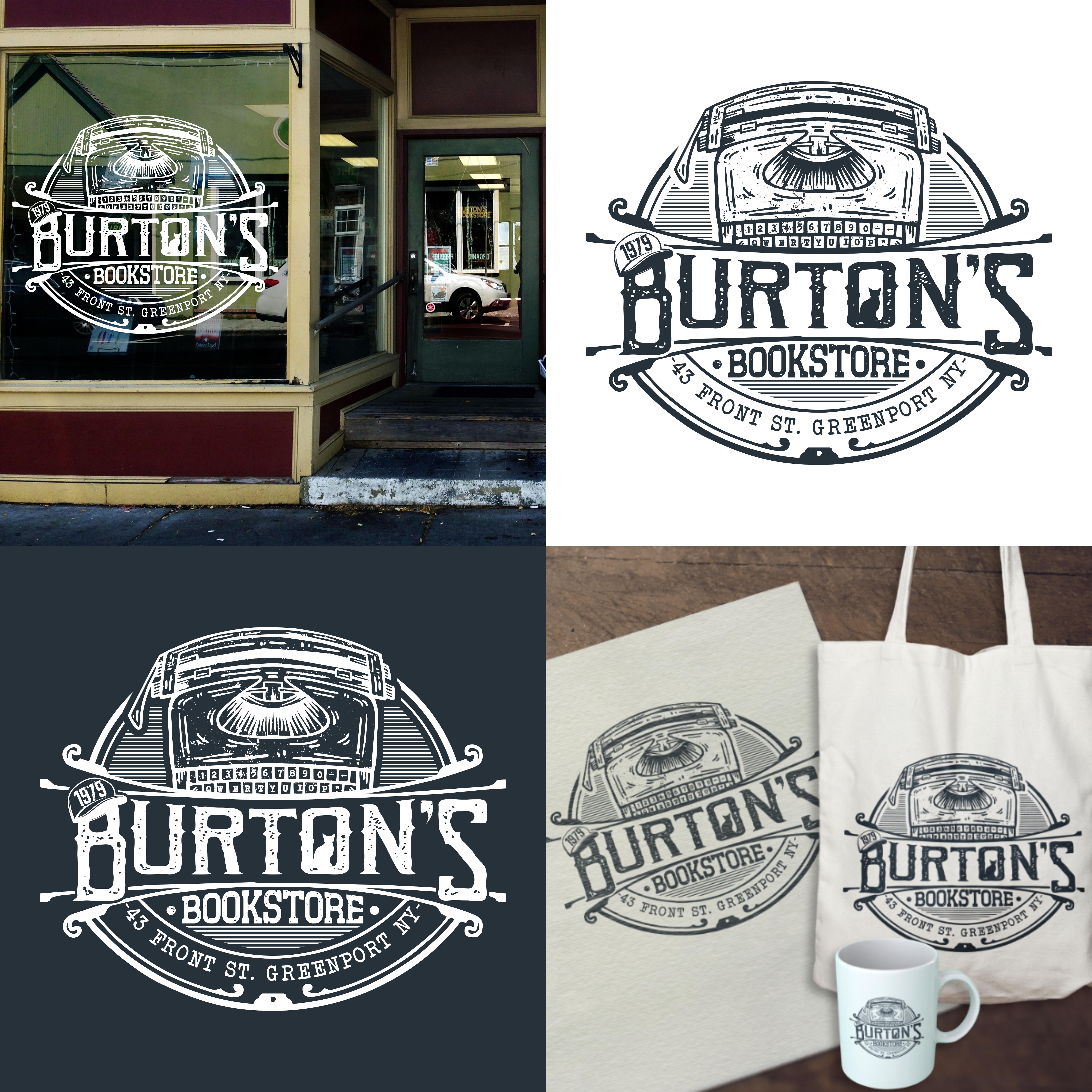 Logo-Design von ryanprapta für Burton's Bookstore | Design #26748775