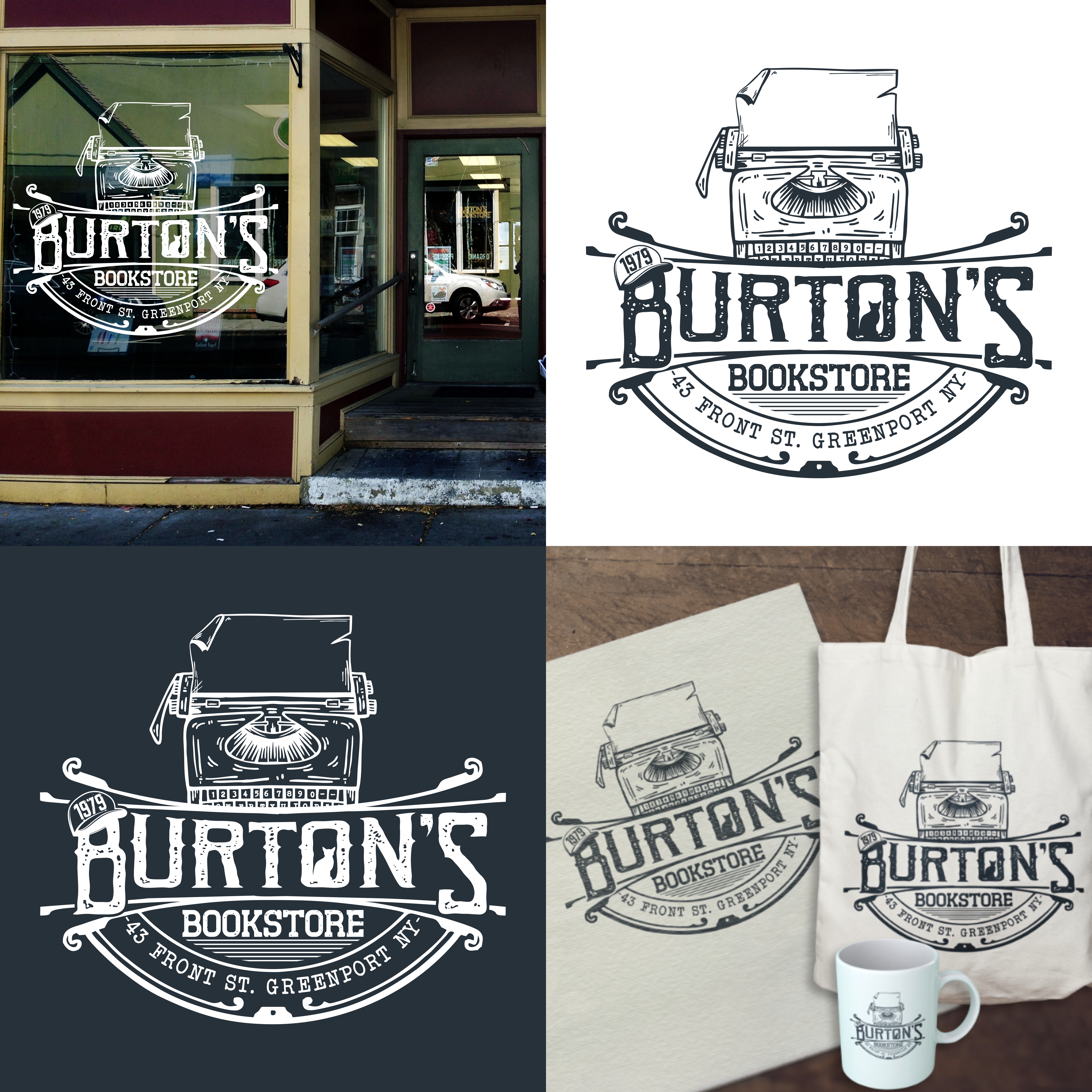 Logo Design by ryanprapta for Burton's Bookstore | Design: #26748777