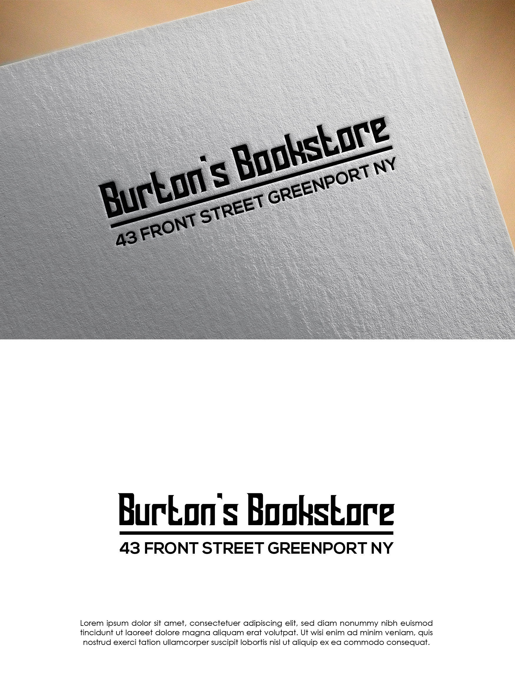 Logo Design by Amelia 25 for Burton's Bookstore | Design #26721540