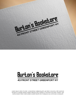 Logo Design by Amelia Mia for Burton's Bookstore | Design: #26721540