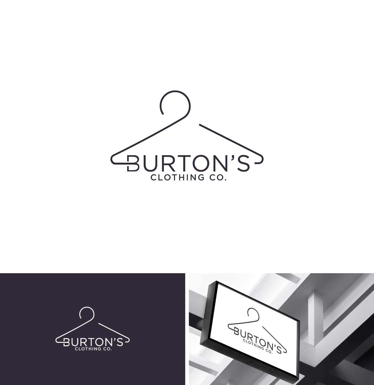 Logo Design by ecorokerz for Burton’s Clothing Co.  | Design #26694980