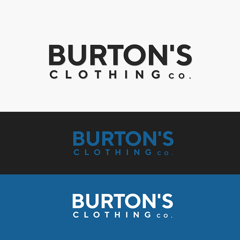 Design de Logo par IdentsArt pour Burton’s Clothing Co.  | Design #26696090