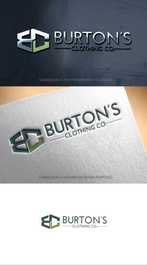 Logo Design by graphicevolution for Burton’s Clothing Co.  | Design: #26694551