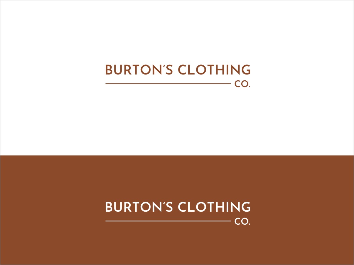 Design de Logo par jssaan pour Burton’s Clothing Co.  | Design #26692970