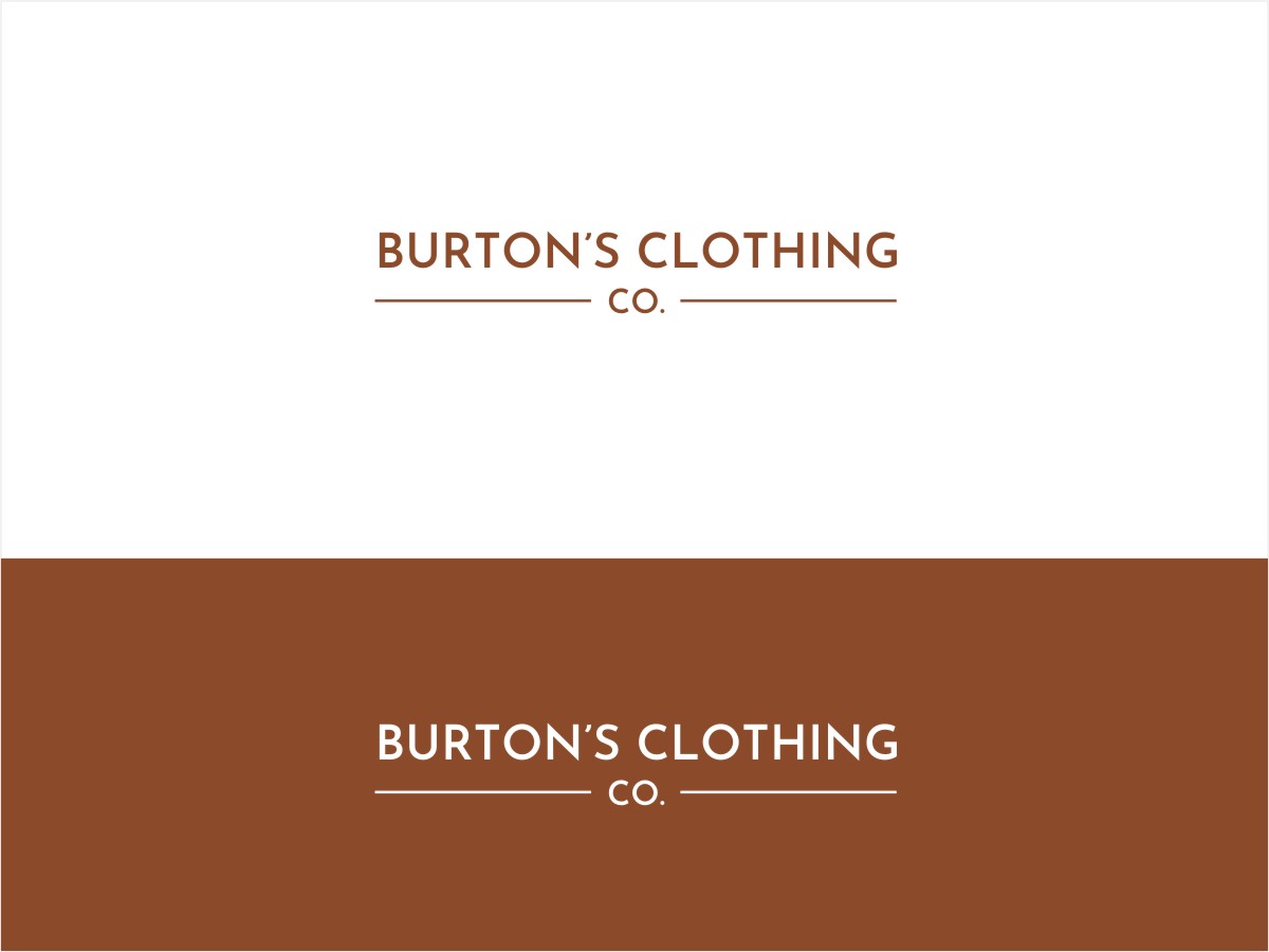 Design de Logo par jssaan pour Burton’s Clothing Co.  | Design #26692989