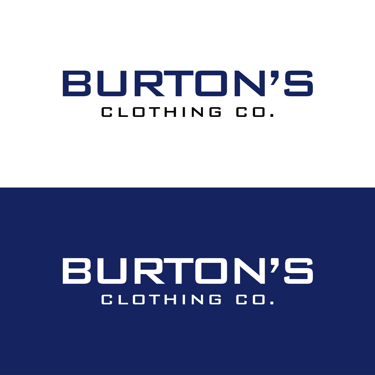 Design de Logo par dipikapcyart pour Burton’s Clothing Co.  | Design #26696697