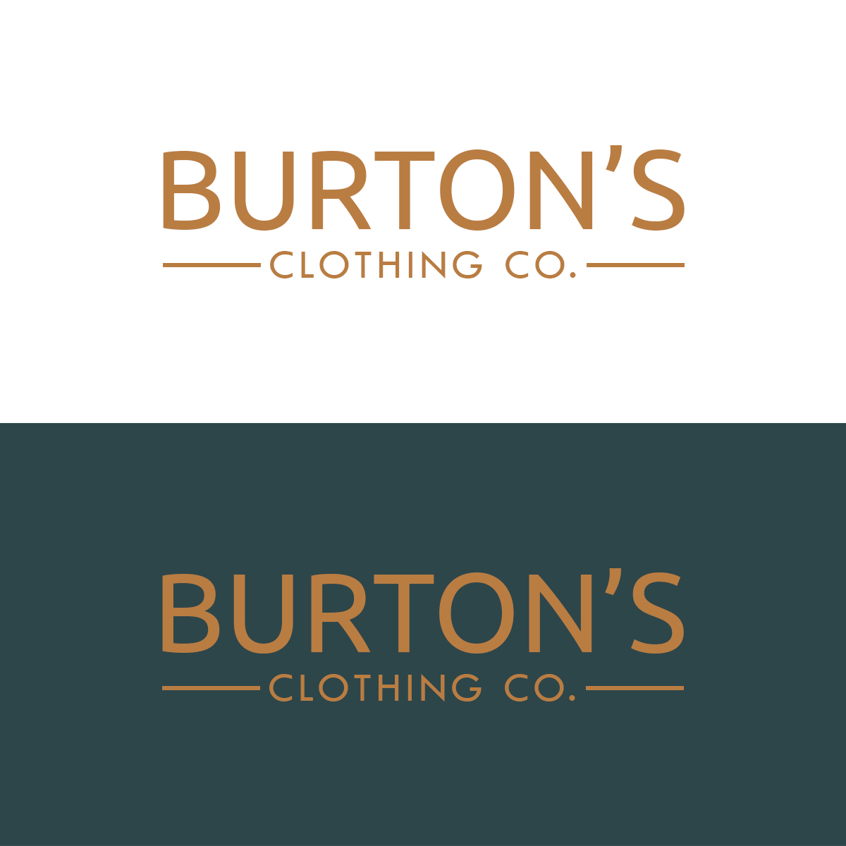 Design de Logo par dipikapcyart pour Burton’s Clothing Co.  | Design #26764239