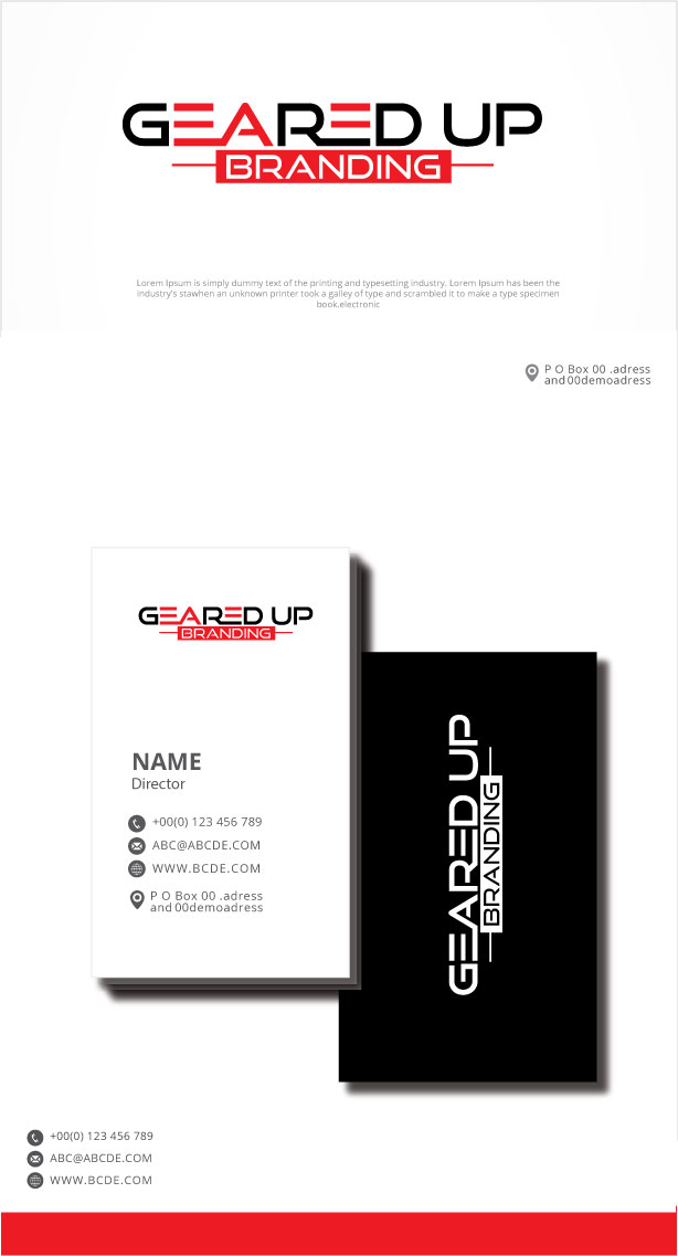 Diseño de Logo por graphicevolution para Geared Up LLC. | Diseño #26695633