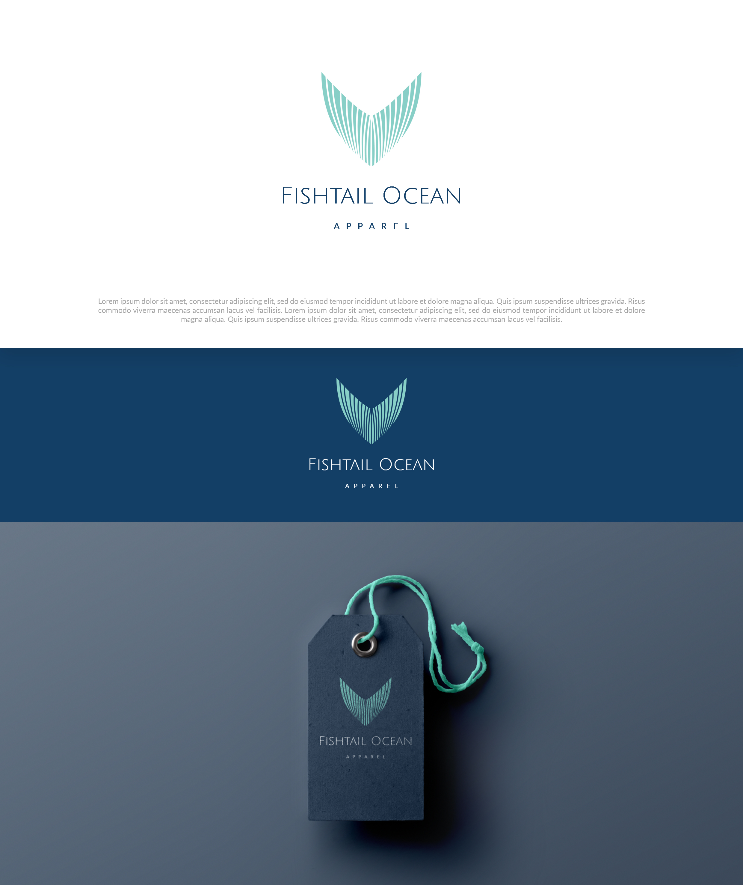 Logo Design by christianpoetoe for Fishtail Ocean Apparel | Design #26703831