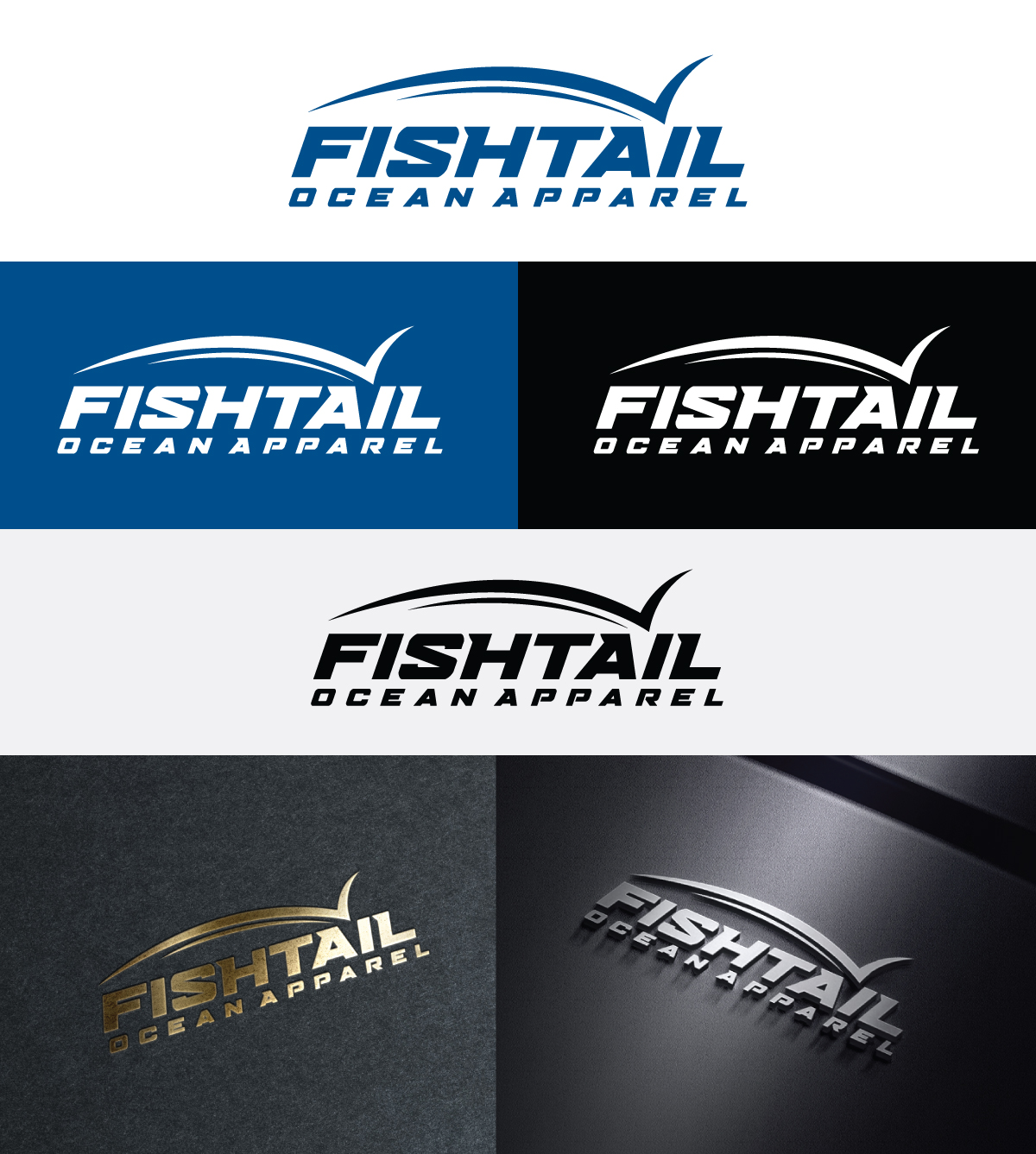 Logo Design by Atec for Fishtail Ocean Apparel | Design #26726854