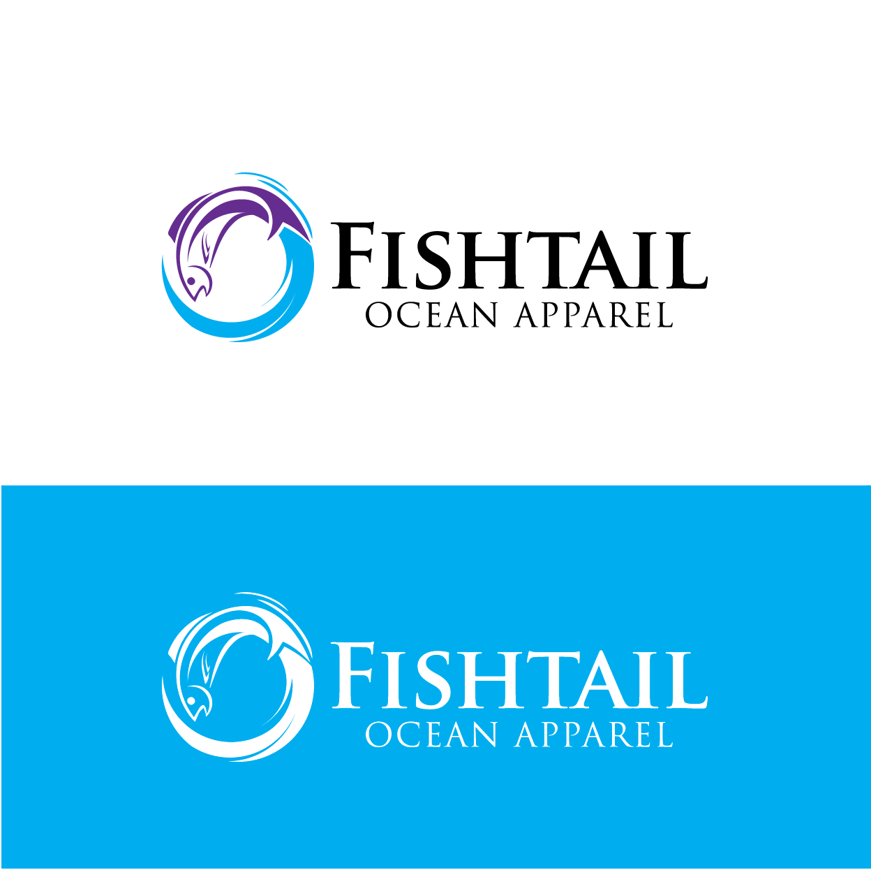 Logo Design by rozT for Fishtail Ocean Apparel | Design #26734326