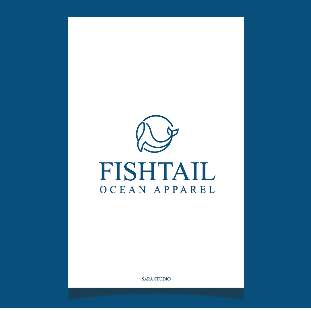 Logo Design by Sarastudioo for Fishtail Ocean Apparel | Design #26726300