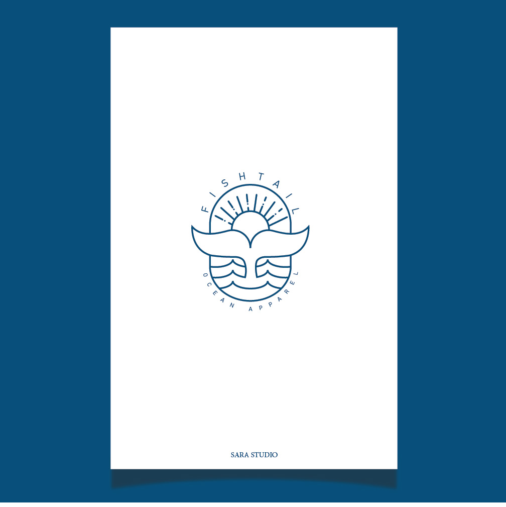 Logo Design by Sarastudioo for Fishtail Ocean Apparel | Design #26726505