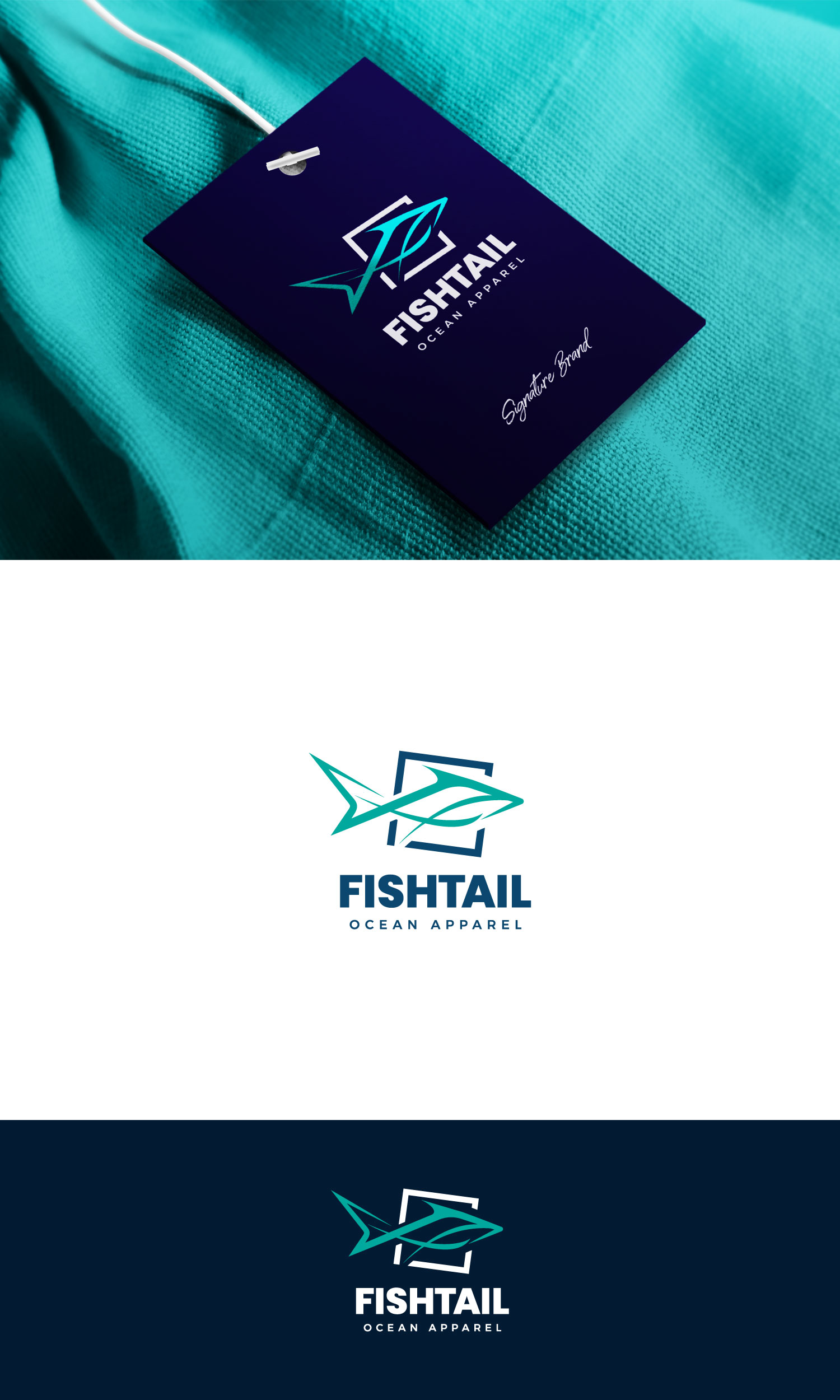 Logo-Design von Haja_H2 für Fishtail Ocean Apparel | Design: #26740182
