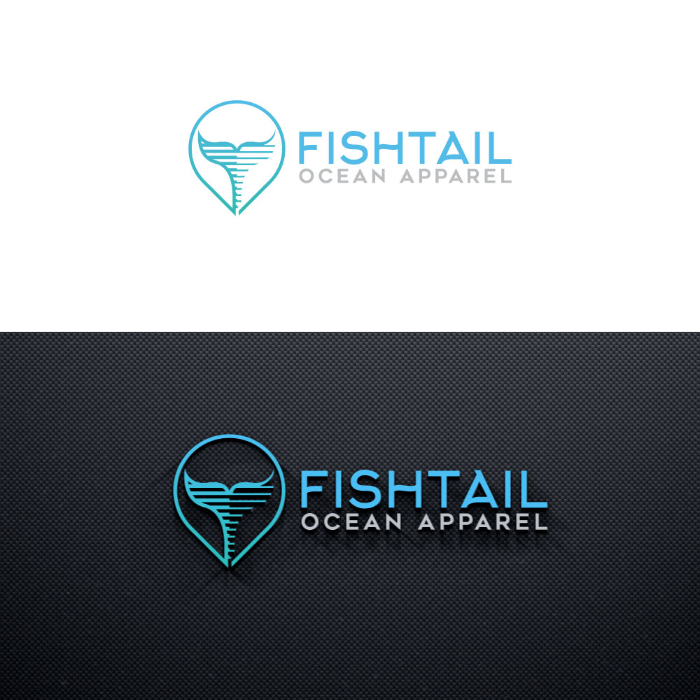 Logo Design by Trident for Fishtail Ocean Apparel | Design #26704417