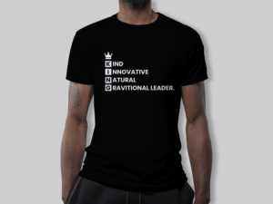 King Acronym Inspired Leader for Black men | T-shirt Design by metropolutan.rimba