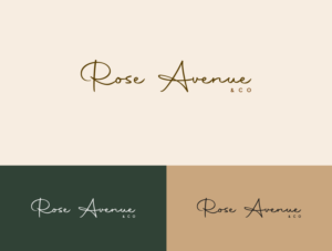 Logo Design by taha.h.e for Rose Avenue and co | Design: #26733578