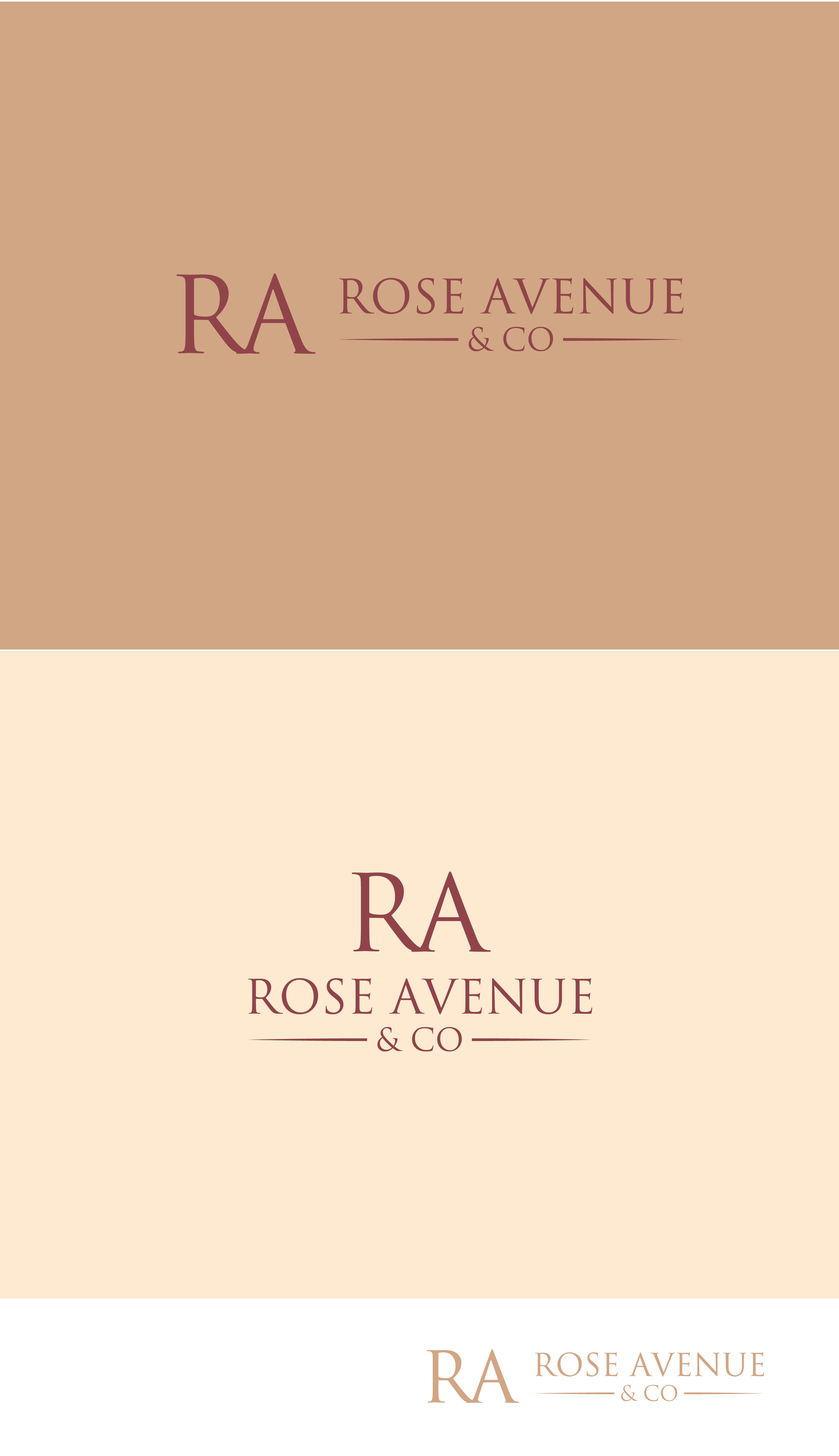 Logo Design by Taya Bright for Rose Avenue and co | Design #26733194
