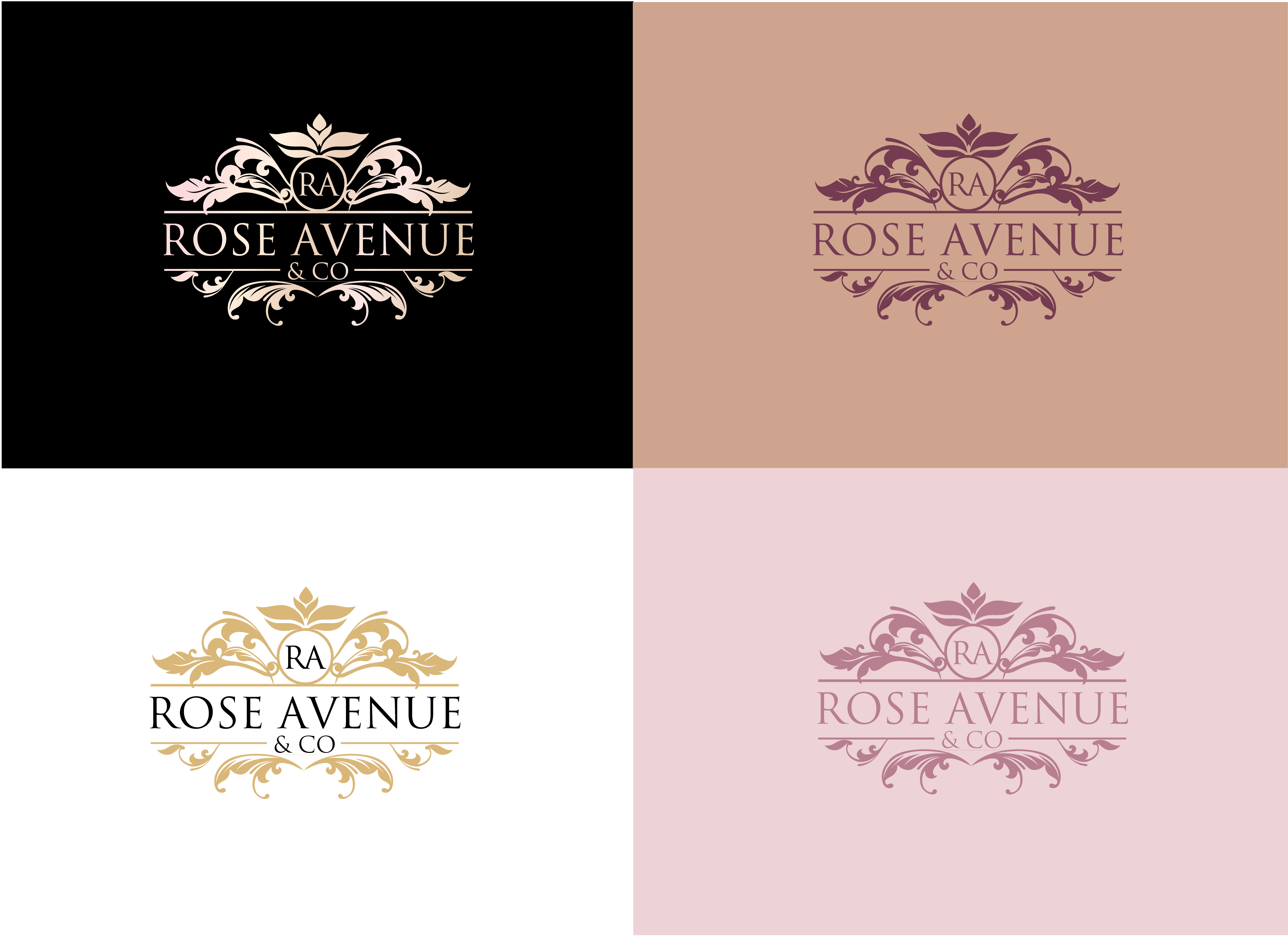 Logo Design by Taya Bright for Rose Avenue and co | Design #26733195