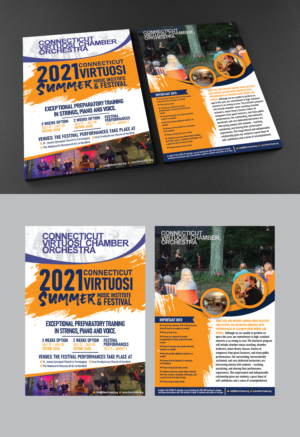 2021 Connecticut Virtuosi Summer Music Institute & Festival | Broschüren-Design von Benson M.