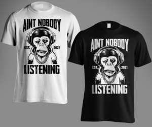 Aint nobody listing .monkey logo for album cover/t shirt design | Diseño de Camiseta por Andi Yan