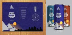 Craft Brewery Beer Can Label in Alaska | Diseño Gráfico por MNM
