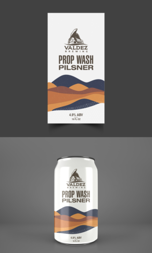 Craft Brewery Beer Can Label in Alaska | Diseño Gráfico por ecorokerz