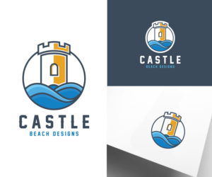 Castle Beach Designs | Logo Design by step forward 2