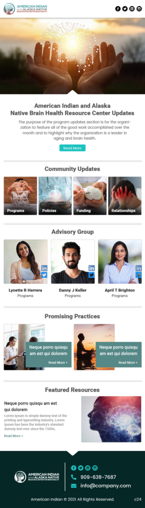 Design de Marketing Électronique par pb pour International Association for Indigenous Aging | Design : #26707961