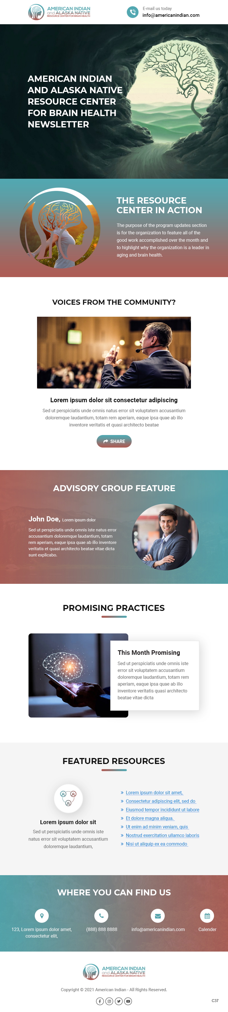 E-Mail Marketing-Design von pb für International Association for Indigenous Aging | Design #26777481