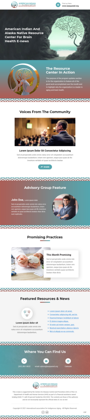 Design de Marketing Électronique par pb pour International Association for Indigenous Aging | Design : #26802310