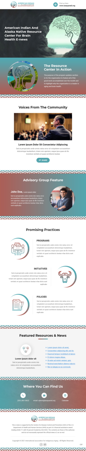 Design de Marketing Électronique par pb pour International Association for Indigenous Aging | Design : #26808028