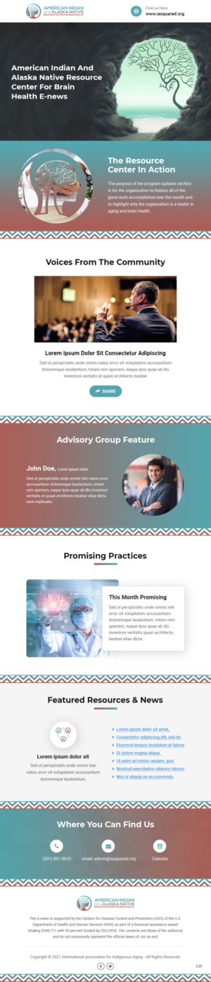 Design de Marketing Électronique par pb pour International Association for Indigenous Aging | Design : #26813961