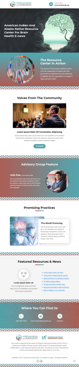 Design de Marketing Électronique par pb pour International Association for Indigenous Aging | Design : #26819654