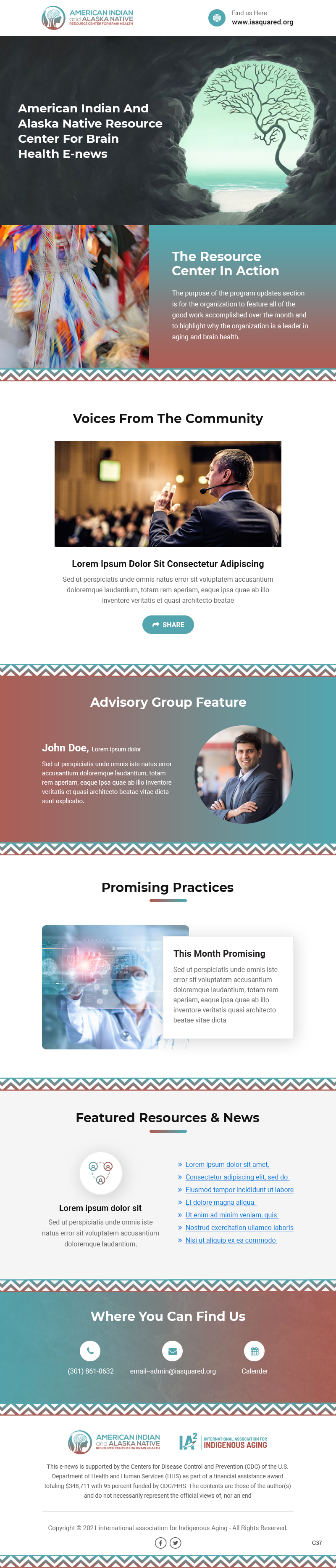 Design de Marketing Électronique par pb pour International Association for Indigenous Aging | Design : #26830304