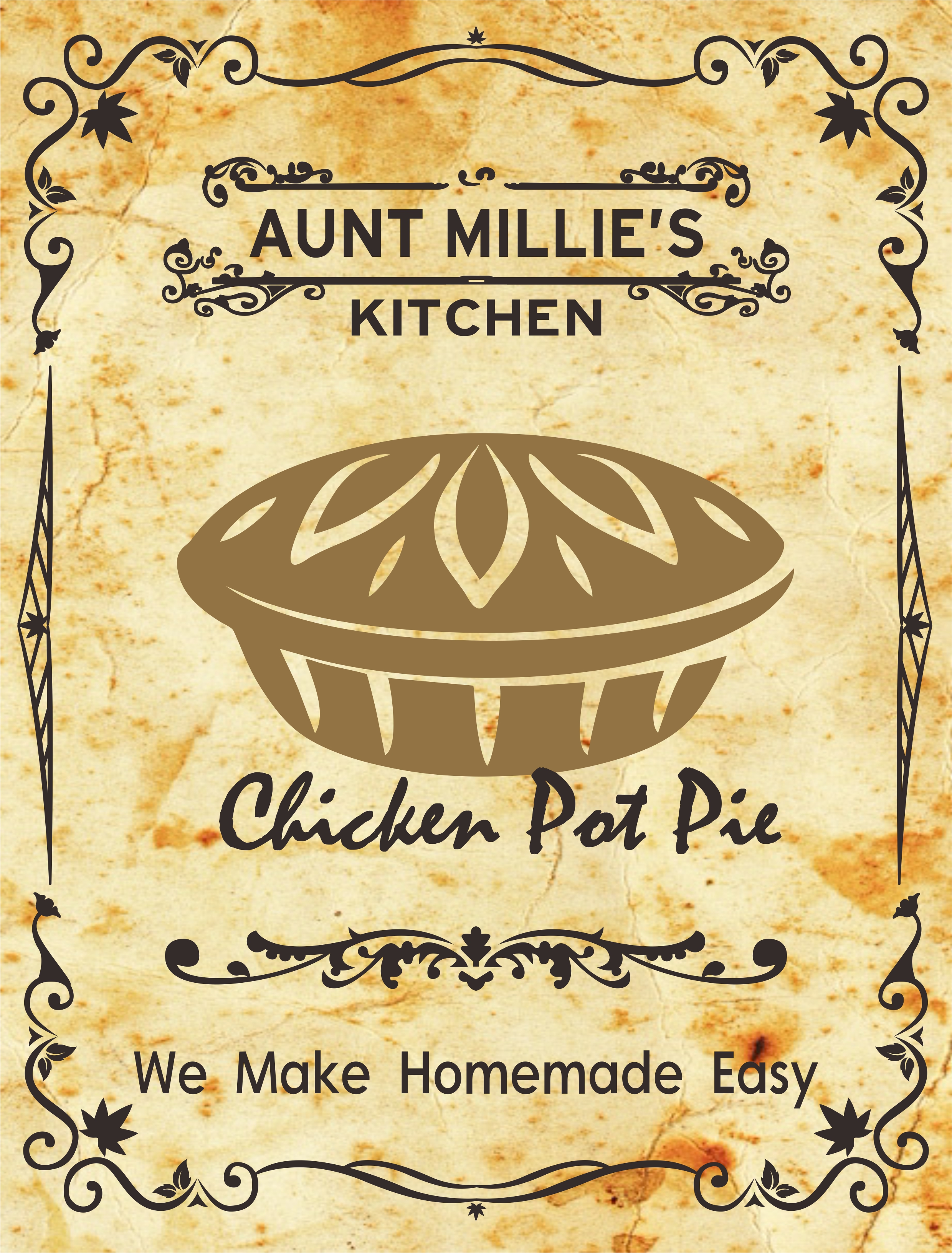 Graphic Design by Gunawan Yulianto for Aunt Millie's Kitchen | Design #26711084