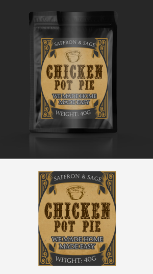 Vintage Style Soup Package Label | Graphic Design by ecorokerz