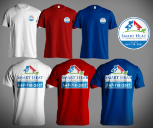 SMART HEAT HEATING AND COOLING  t-shirt desighn | T-shirt Design by Andi Yan
