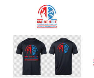 SMART HEAT HEATING AND COOLING  t-shirt desighn | T-shirt Design by Kalla